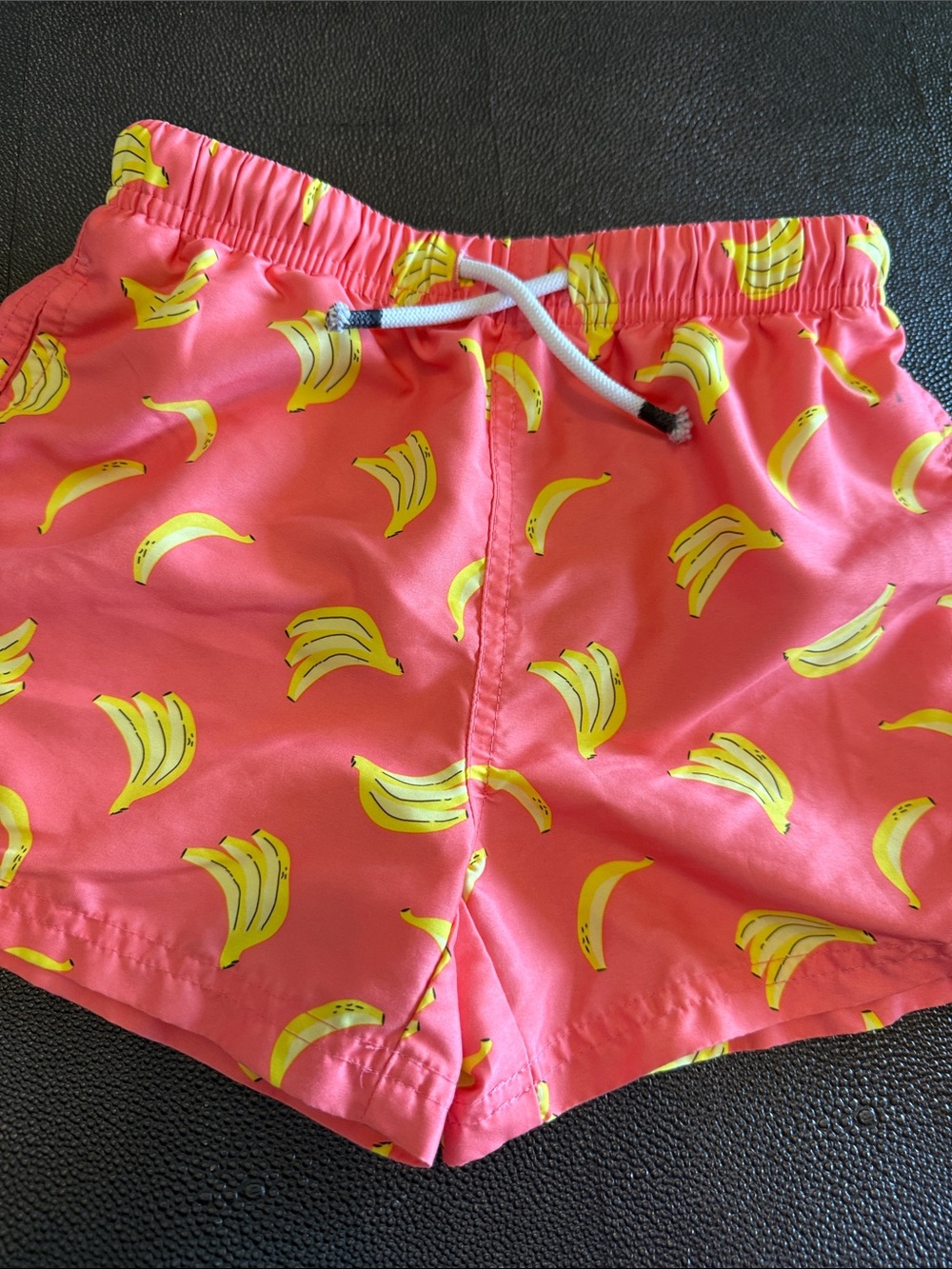 Maamgic Kids Pink Banana Print Swim Trunks size 5/6